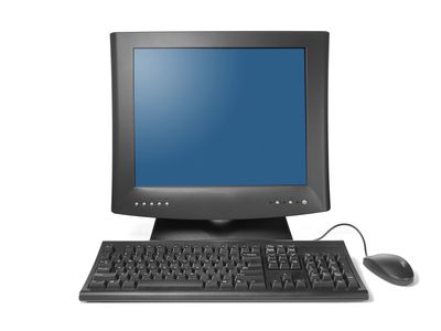 Desktop Computer with Mouse