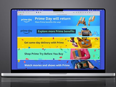 Amazon Prime Day website on a laptop