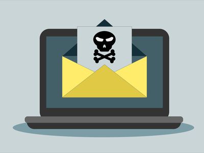 An unsafe email on a laptop that needs to have a secure email service.