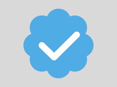 Twitter's blue verification checkmark icon