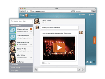 AIM desktop client