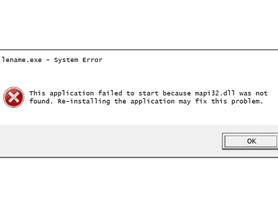 mapi32.dll error message in Windows